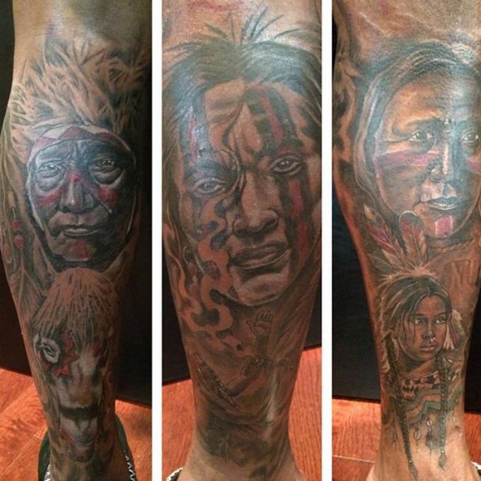 Santana Moss Talks About His New Cherokee Indian-Inspired Tattoos | Santana  Moss